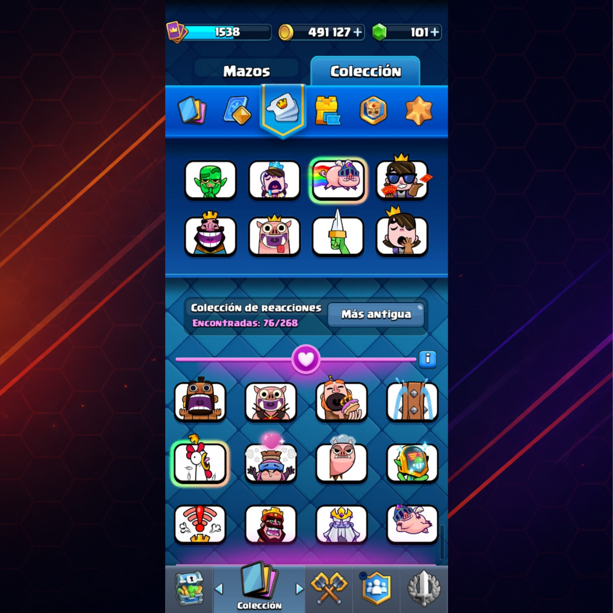 CUENTA CLASH ROYALE - 9,000 COPAS - NIVEL 15 DE TORRE DEL REY