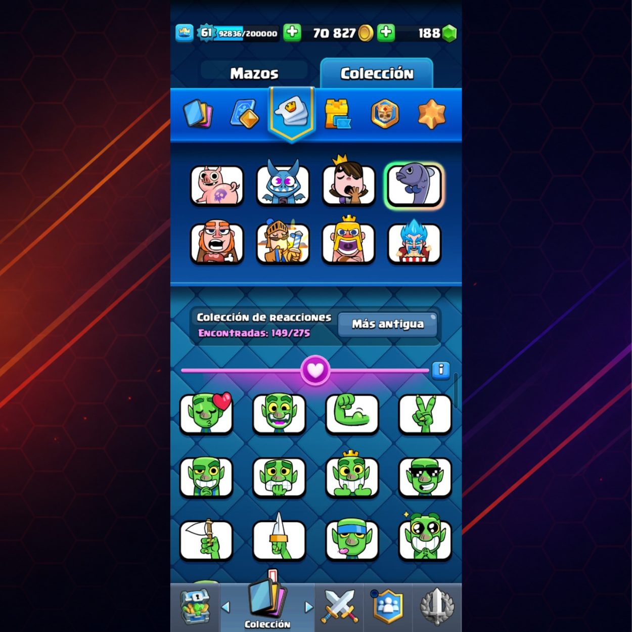 CUENTA CLASH ROYALE – 12,000 COPAS + PRIMER PASE ROYALE