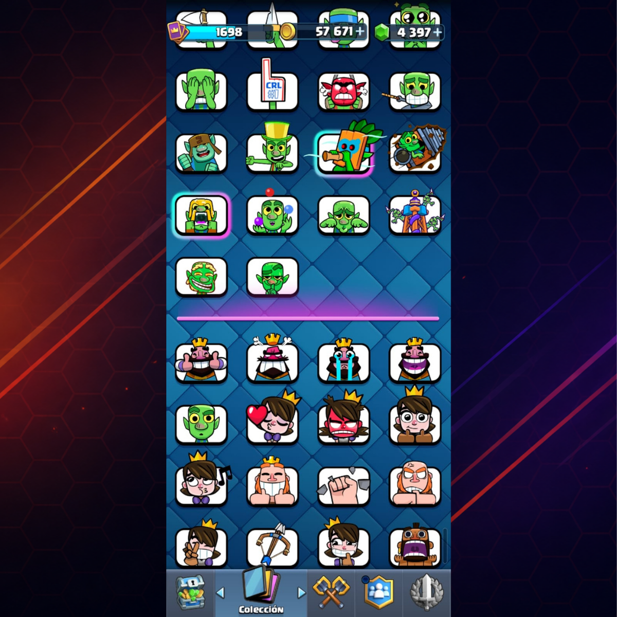CUENTA CLASH ROYALE – 12,000 COPAS + PRIMER PASE ROYALE