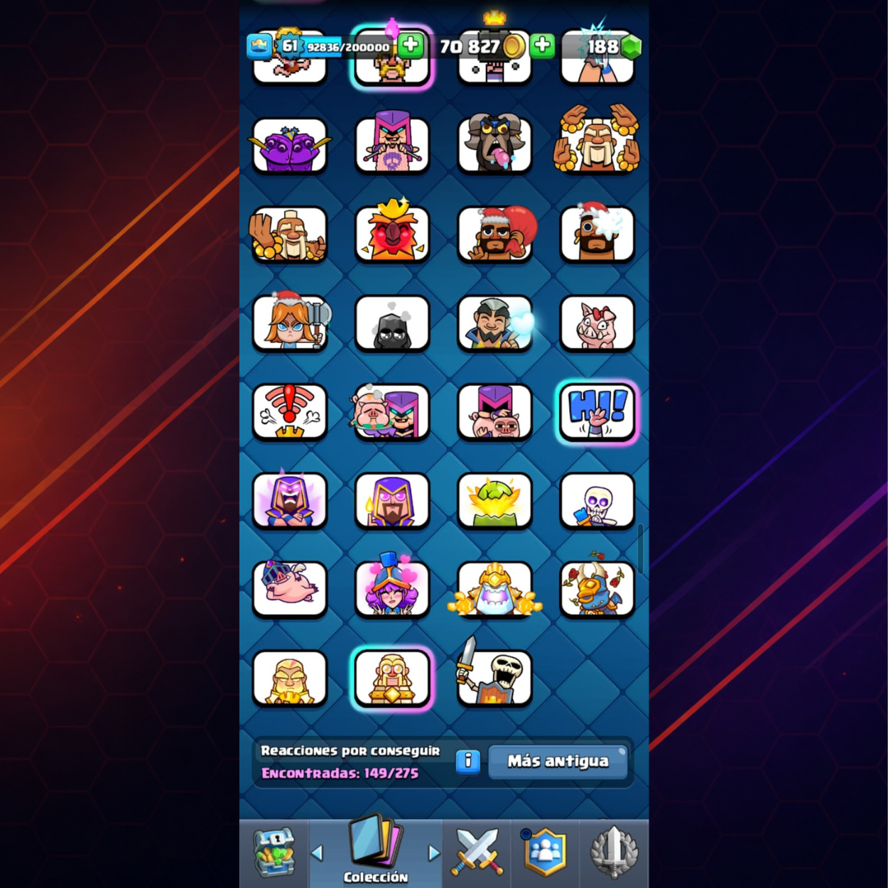 CUENTA CLASH ROYALE – 12,000 COPAS + PRIMER PASE ROYALE