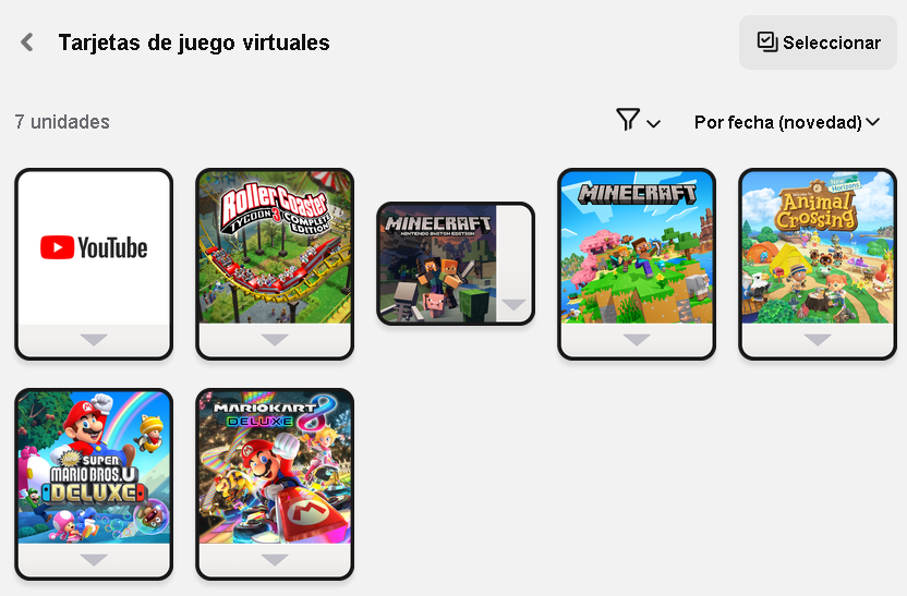 CUENTA NINTENDO CON MINECRAFT + MARIO KART 8 DELUXE