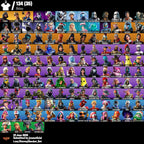 134 SKINS IKONIK + HACHA DE KRATOS + RISA DE BURRO