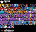 64 SKINS CLOUD STRIKER + GOLD MIDAS + RAGE