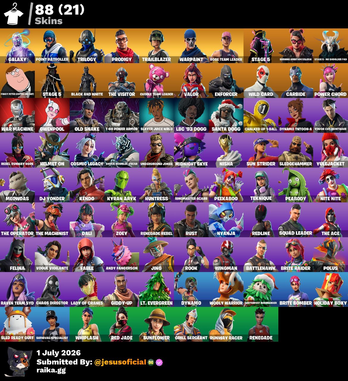 88 SKINS GALAXY + PIONERA + STW OG