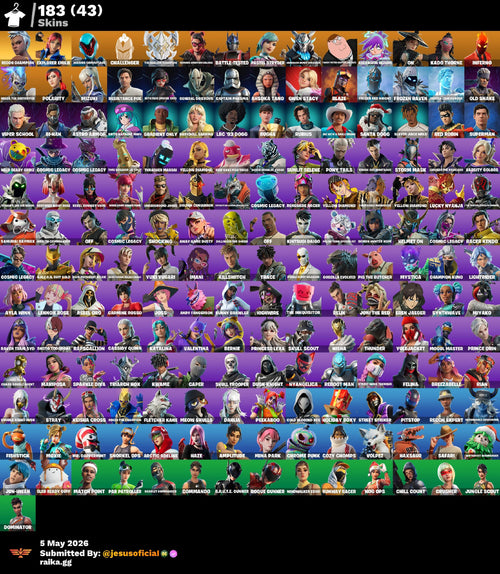 183 SKINS ANSOKA TANO + CAMPEONA DE RECONOCIMIENTO + OCEANIC CAMOUFLAGE
