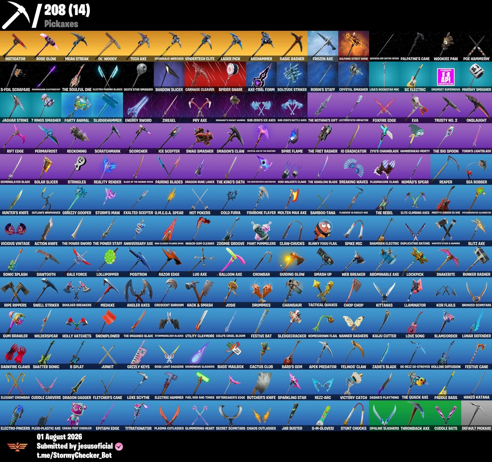 216 SKINS THE REAPER + TOMA LA L + STW OG