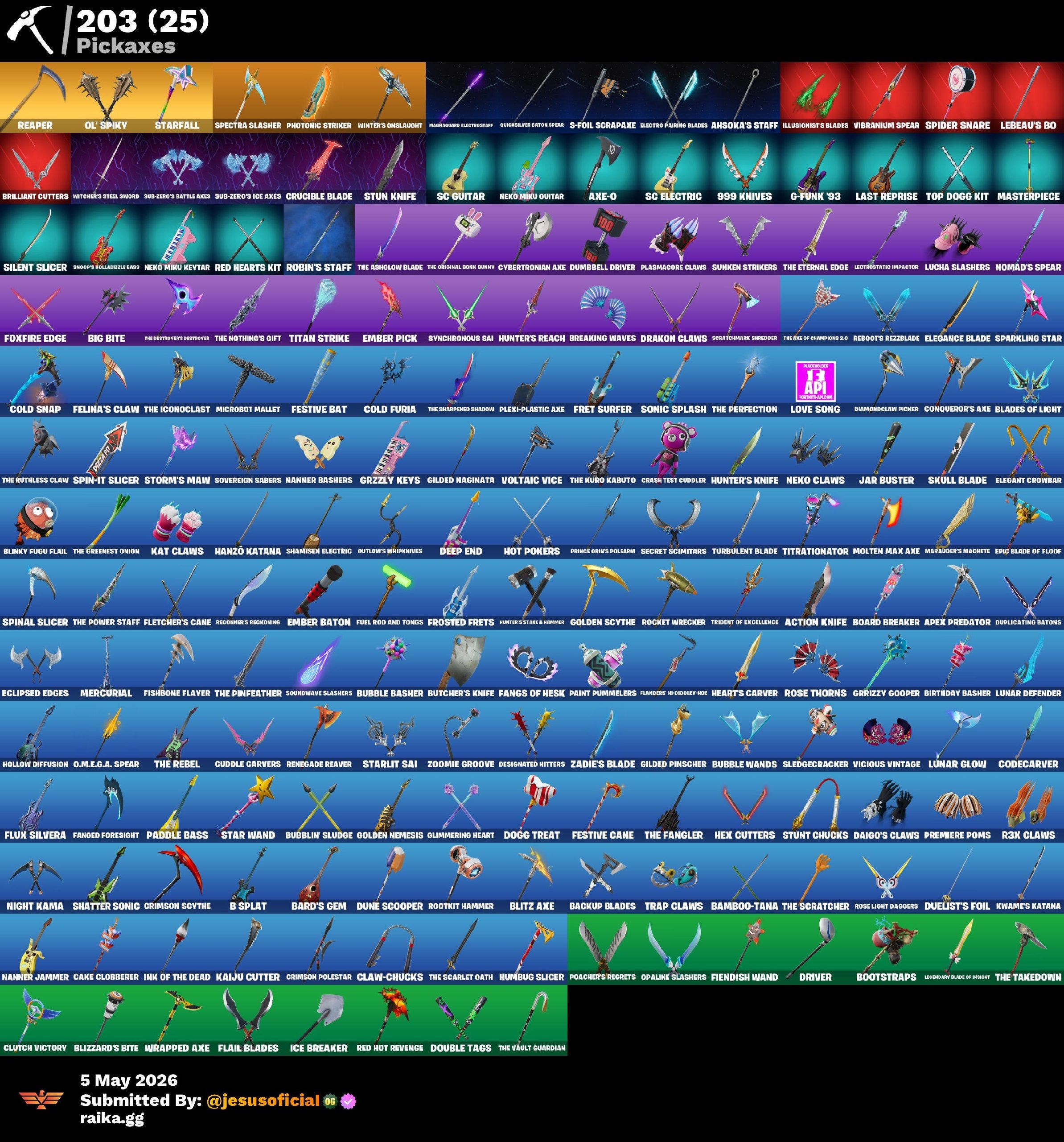 183 SKINS ANSOKA TANO + CAMPEONA DE RECONOCIMIENTO + OCEANIC CAMOUFLAGE