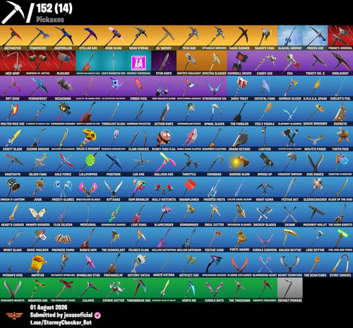 115 SKINS THE REAPER + JELTY + TOMA LA L + GALAXY + STW OG