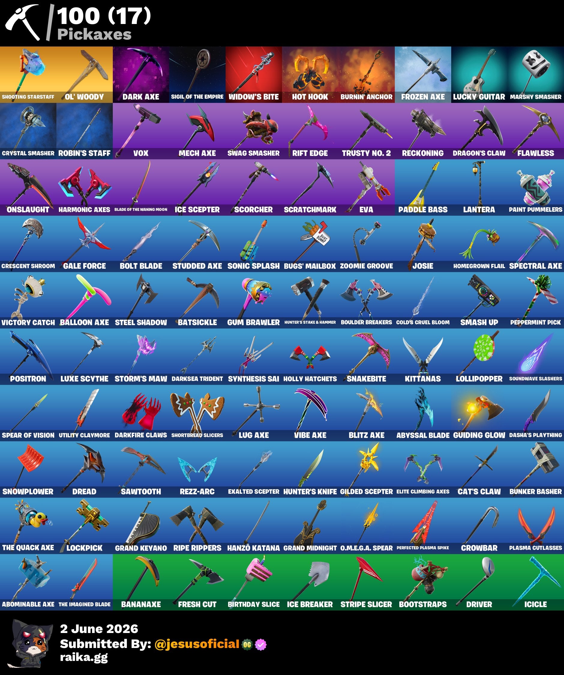 116 SKINS THE REAPER + IKONIK + TOMA LA L + PALITO DE PEZ
