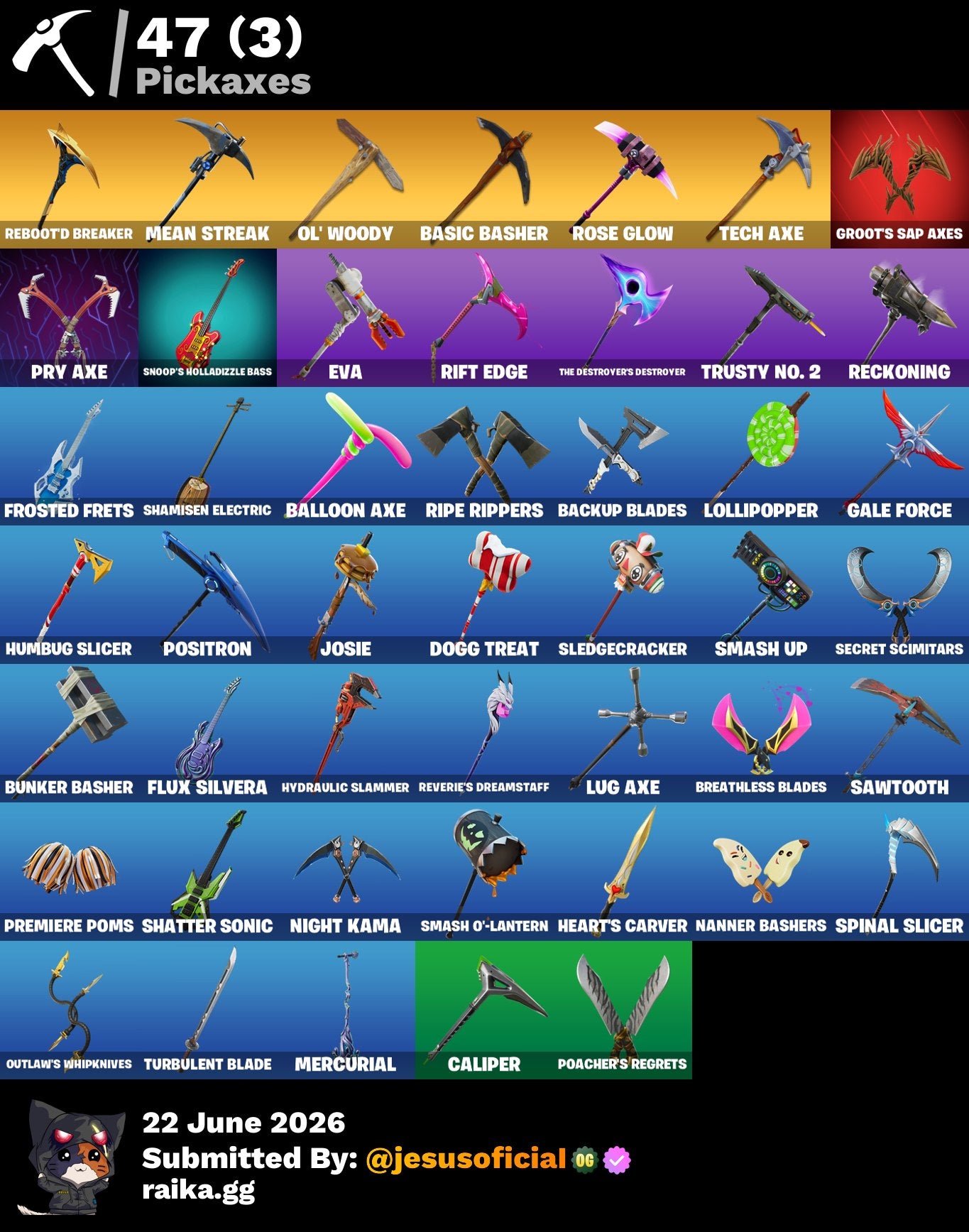 41 SKINS THE REAPER + TAKE THE L + FRESH + STW OG
