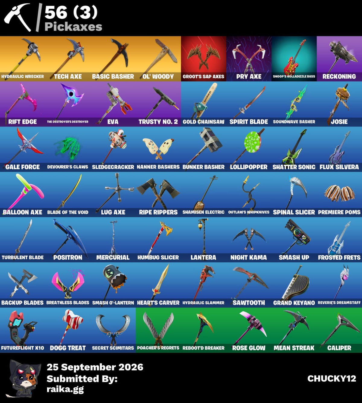 41 SKINS THE REAPER + FRESH + TOMA LA L + STW OG