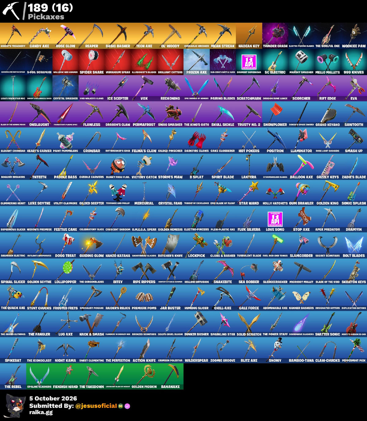 170 SKINS THE REAPER + TRAVIS SCOTT + TOMA LA L + STW OG