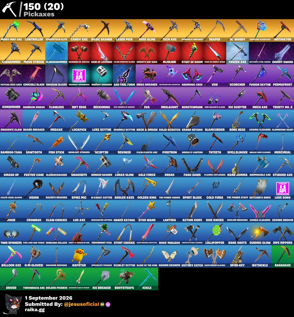200 SKINS THE REAPER + PICO MINTY + TOMA LA L + STW OG