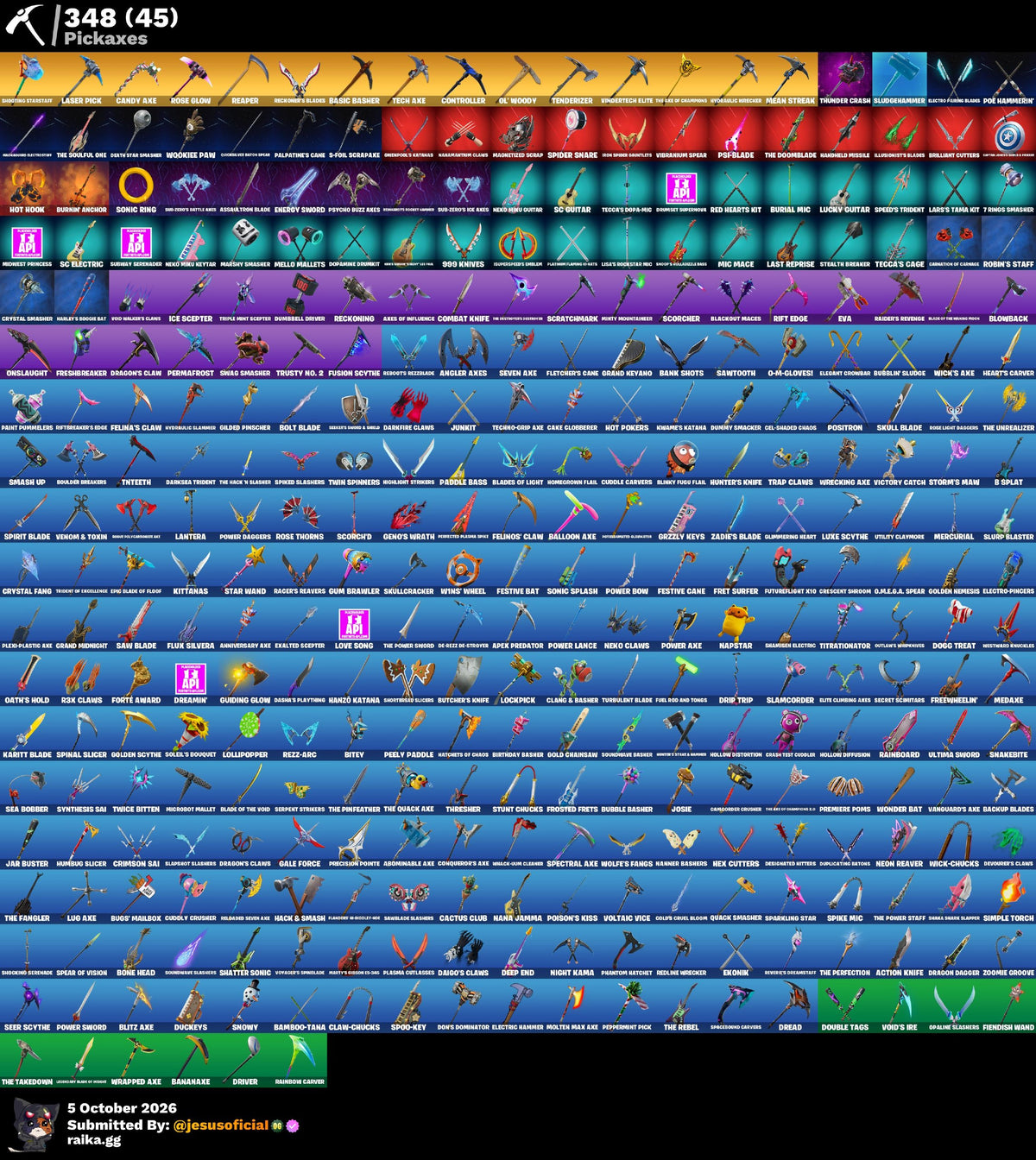 314 SKINS THE REAPER + TOMA LA L + JELTY + STW OG