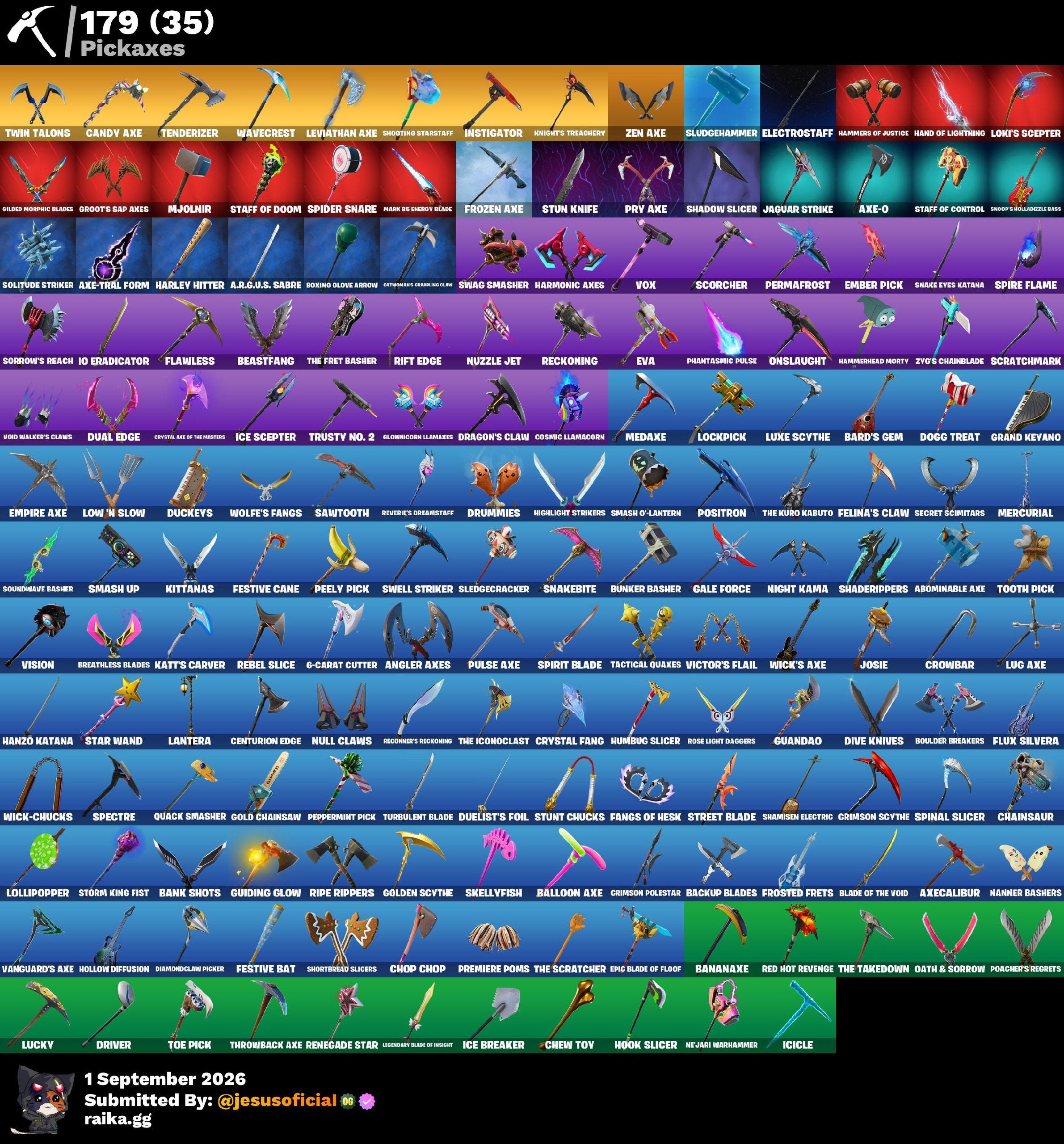 183 SKINS THE REAPER + TOMA LA L + RISA DE BURRO + HACHA DE KRATOS