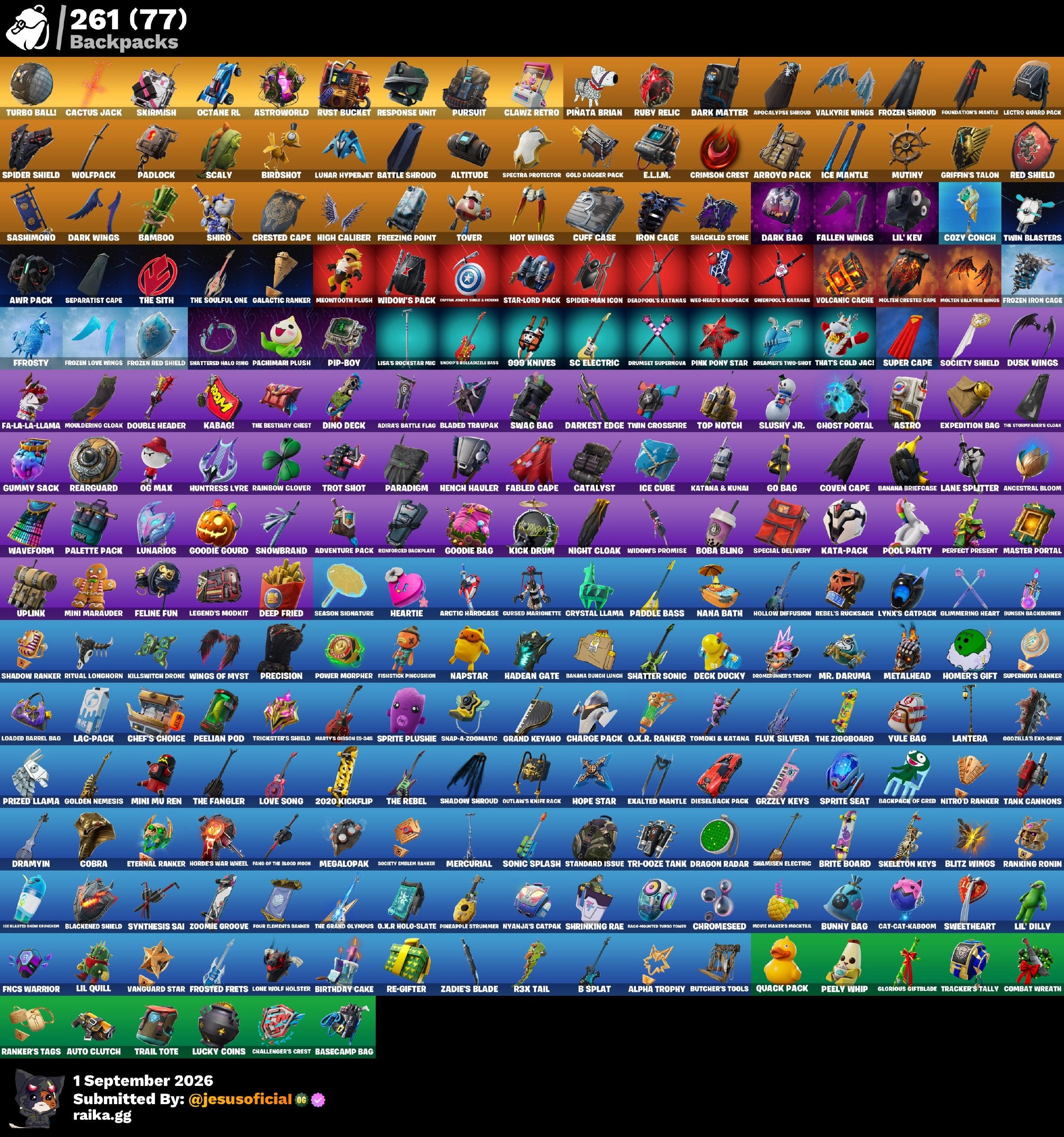 170 SKINS THE REAPER + TRAVIS SCOTT + TOMA LA L + STW OG