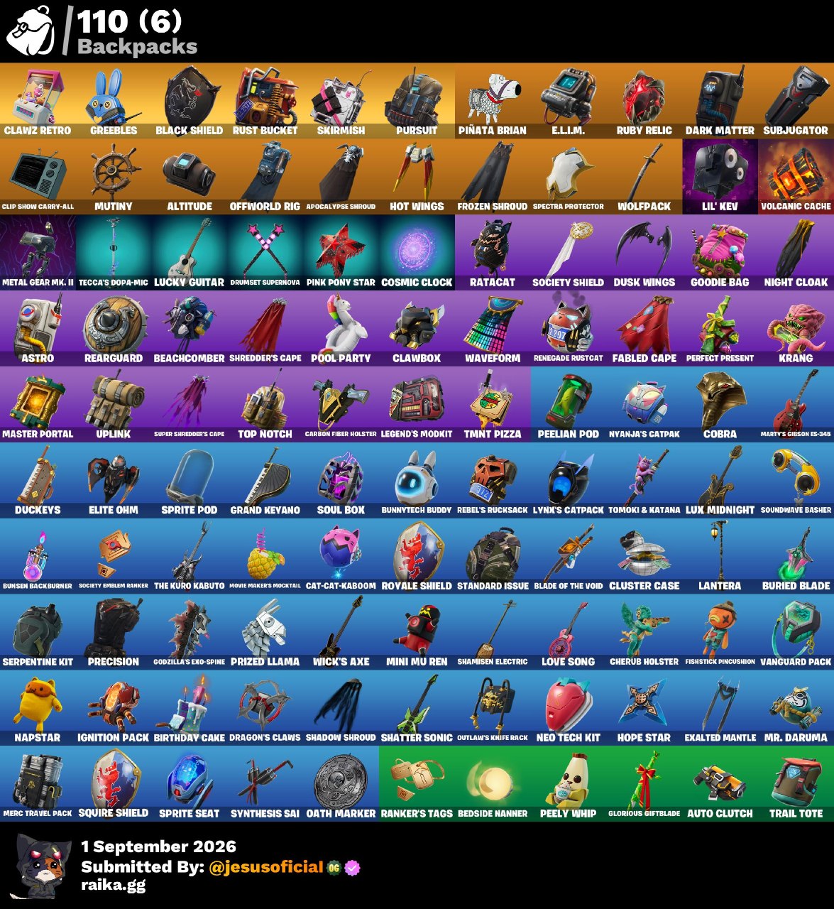 90 SKINS BLACK KNIGHT + TOMA LA L + STW OG