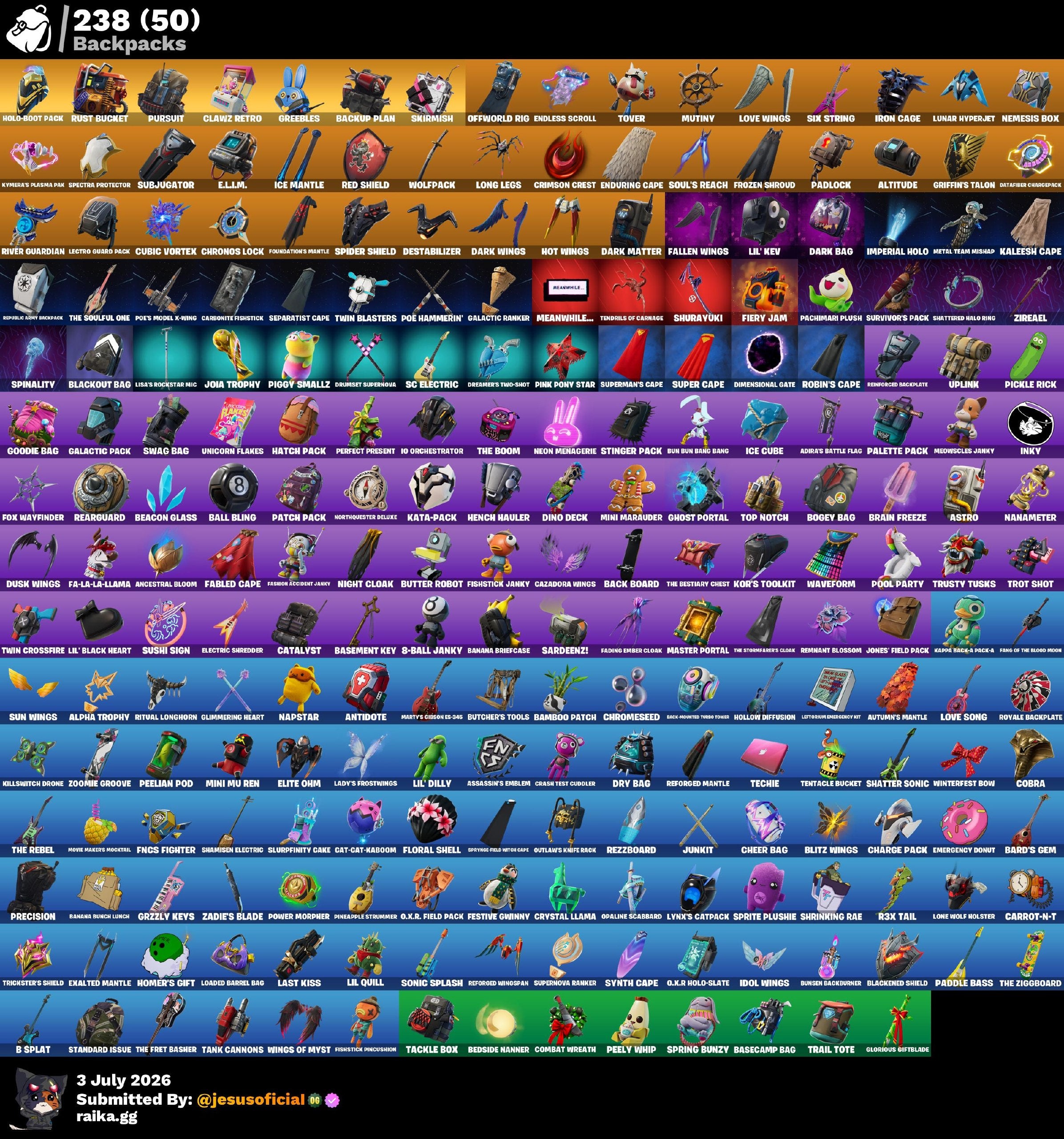 216 SKINS THE REAPER + TOMA LA L + STW OG