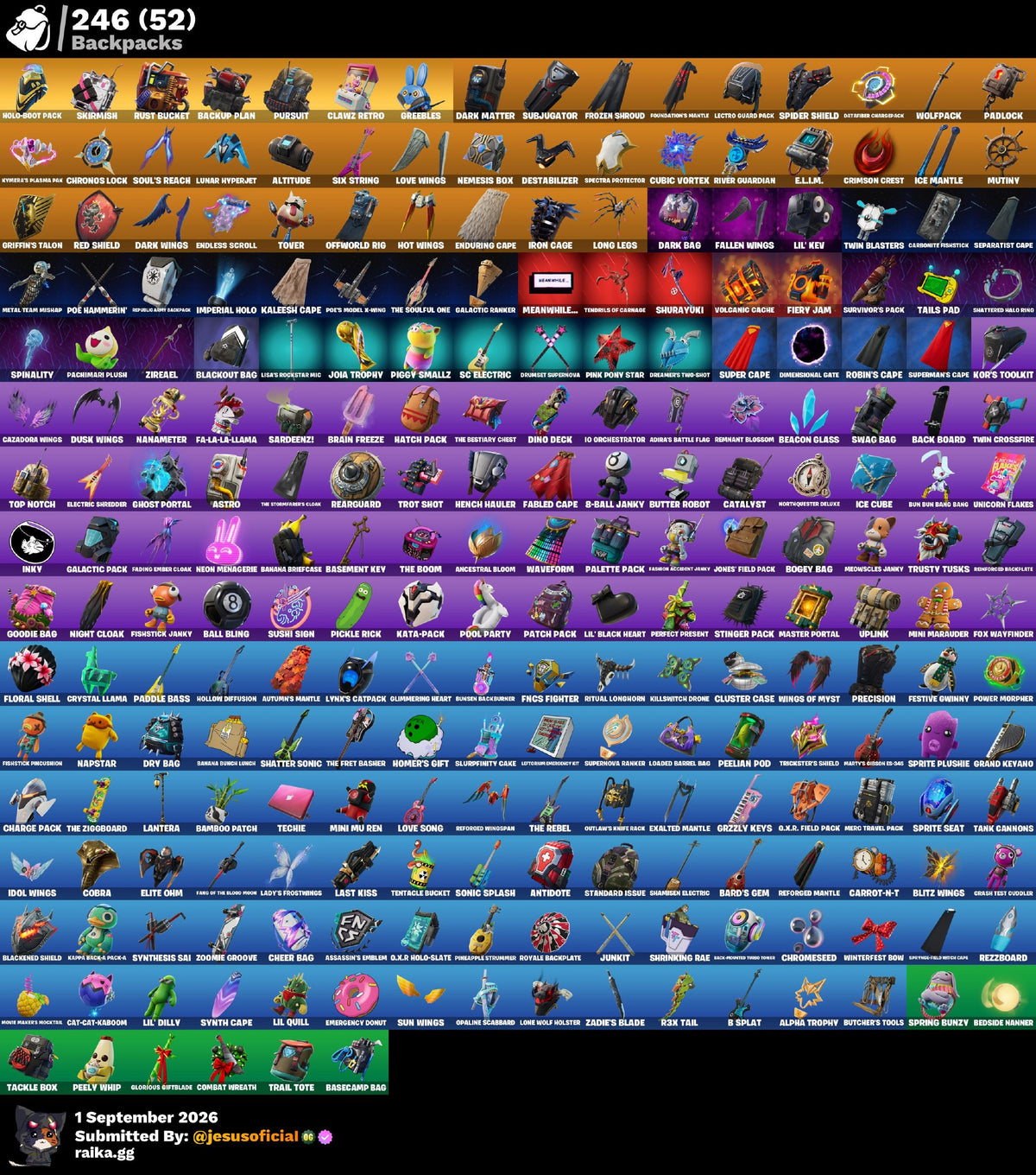 216 SKINS THE REAPER + TOMA LA L + STW OG