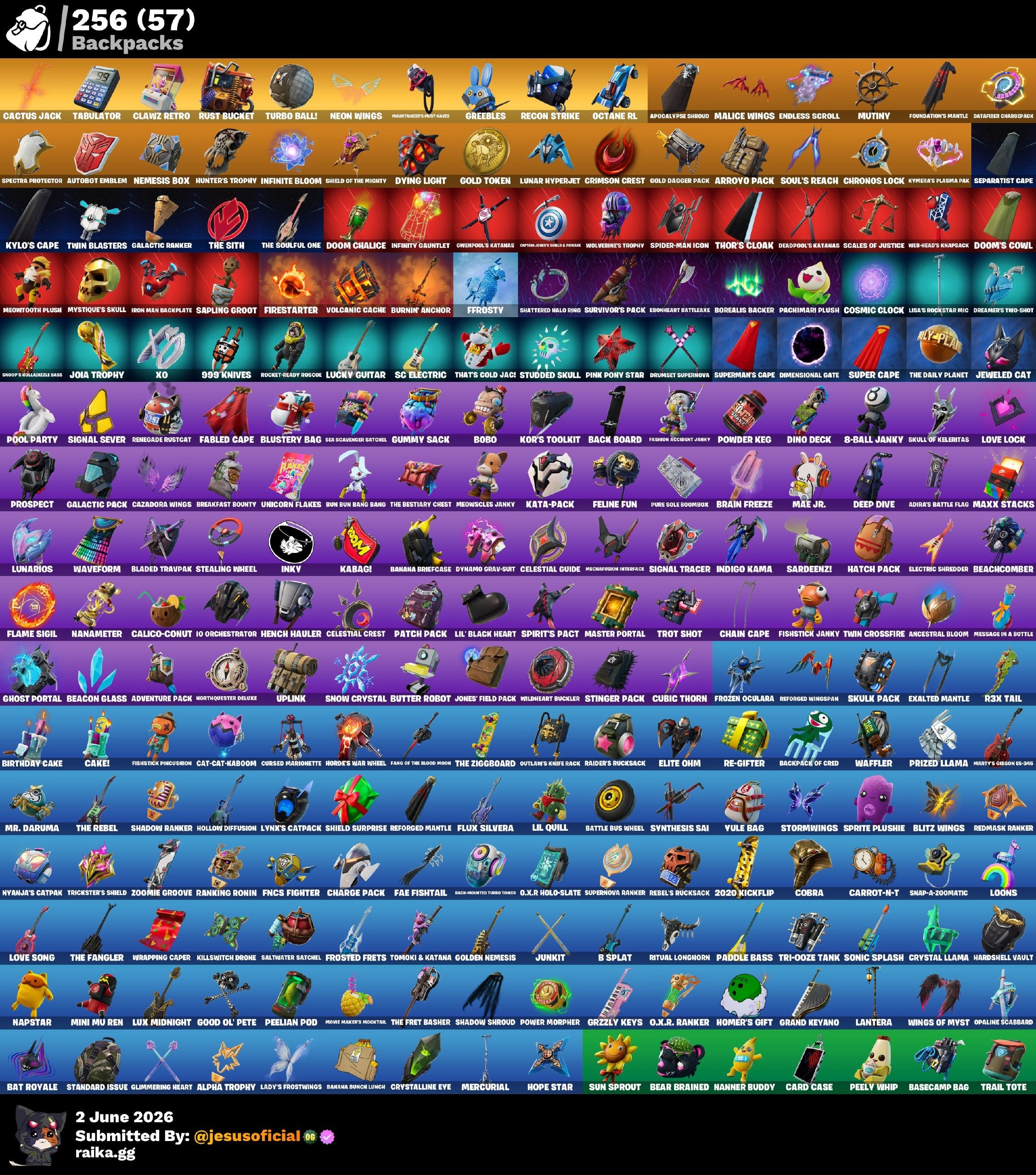 165 SKINS TRAVIS SCOTT + HACHA DE KRATOS + GOLD MIDAS