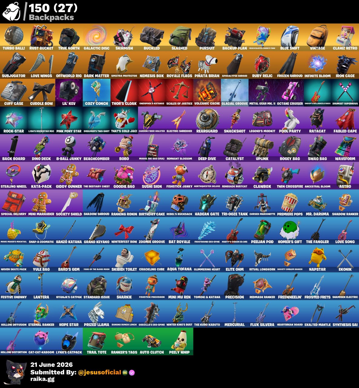 95 SKINS COMBO TWITCH PRIME + GALAXY + TOMA LA L + STW OG