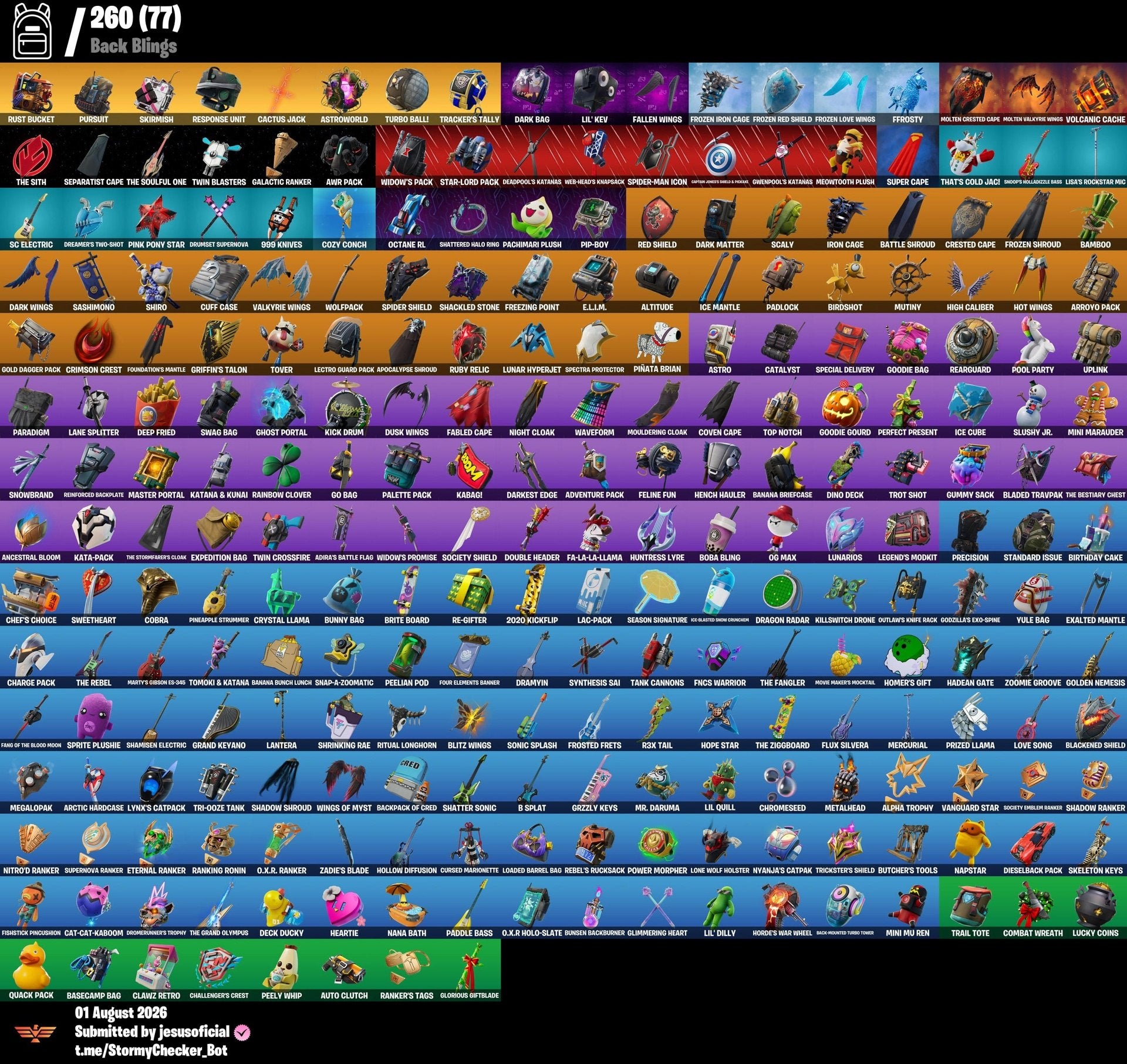 170 SKINS THE REAPER + TRAVIS SCOTT + TOMA LA L + STW OG