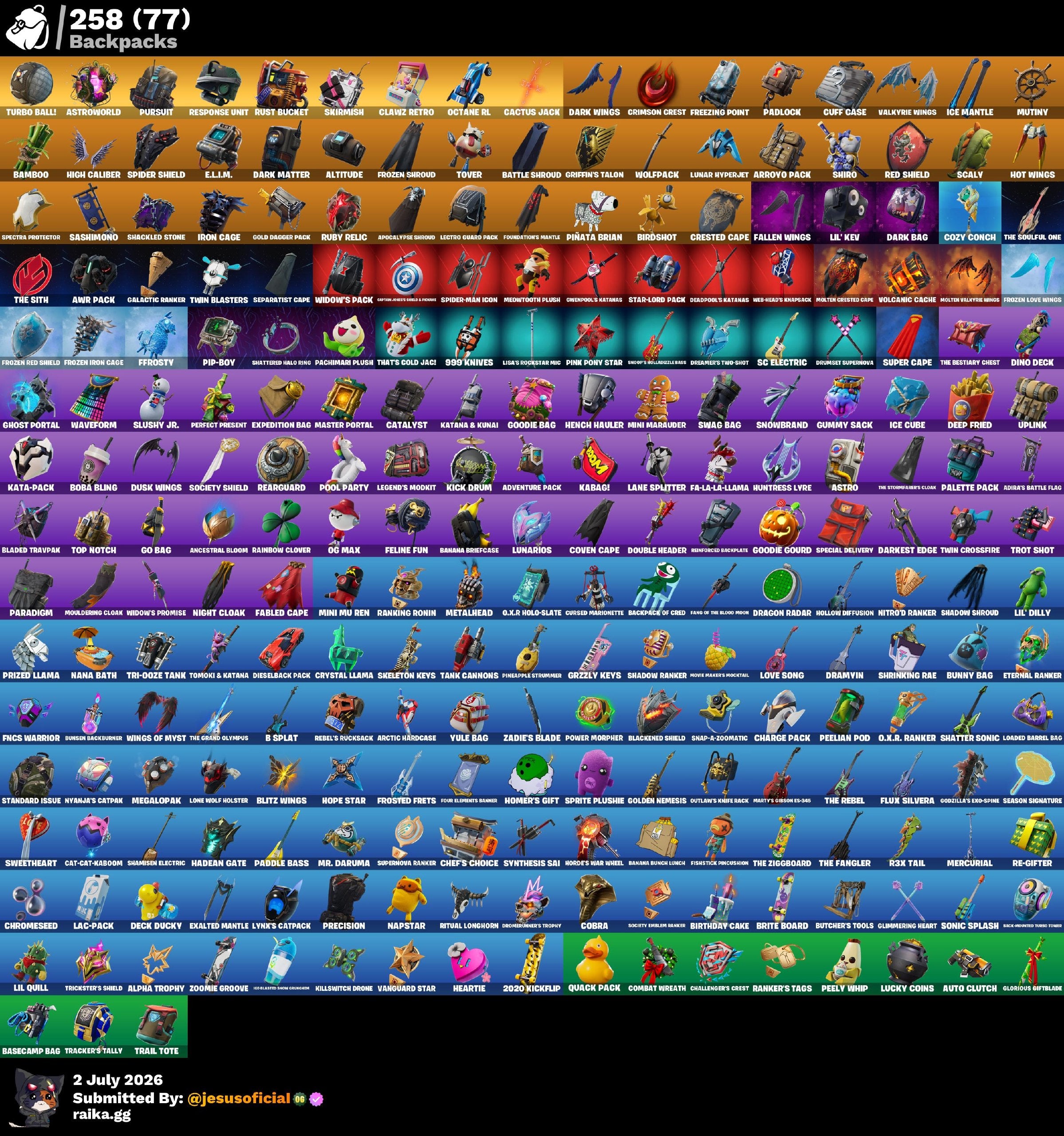 170 SKINS THE REAPER + TRAVIS SCOTT + TOMA LA L + STW OG