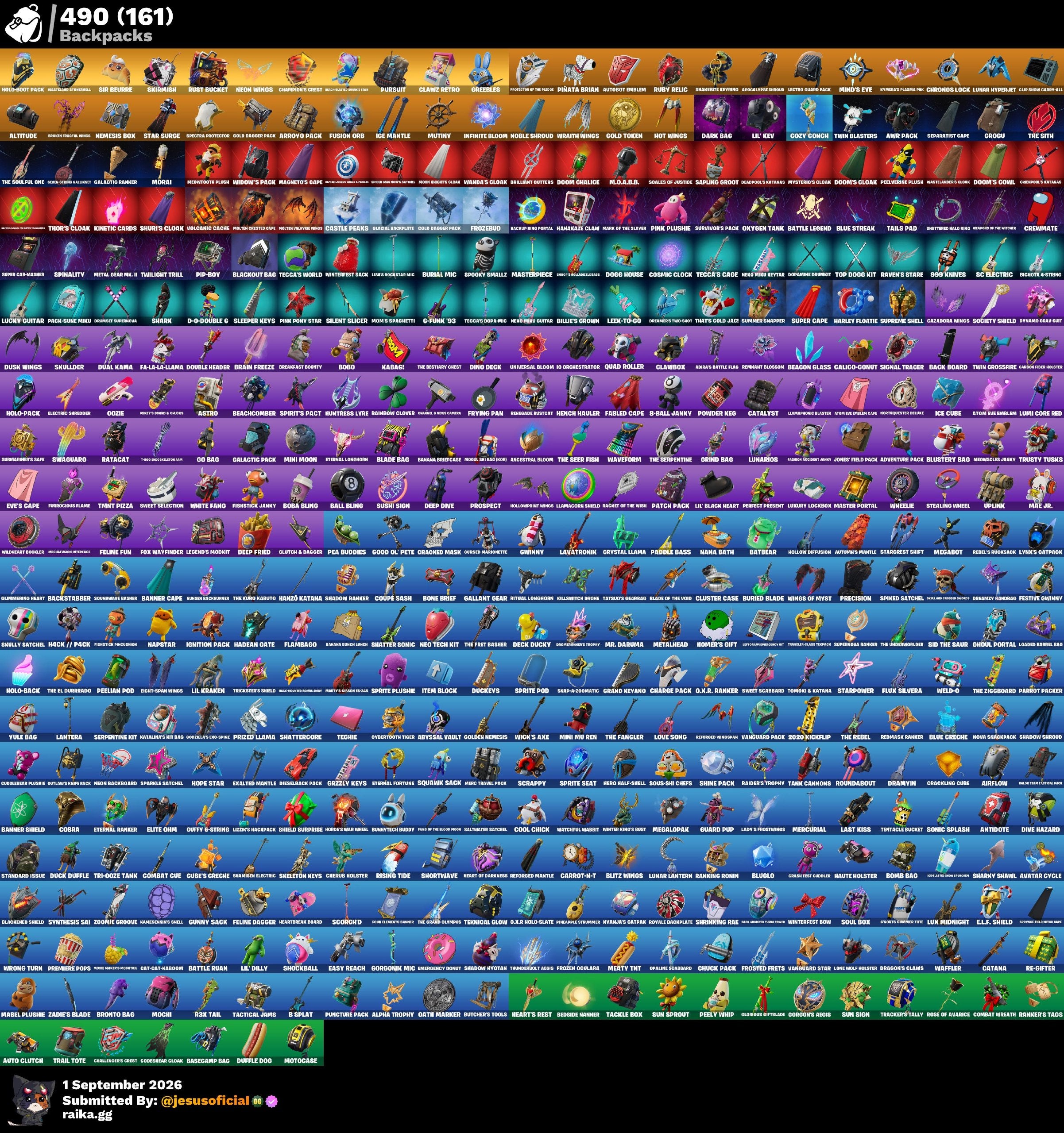 419 SKINS IKONIK + HACHA DE KRATOS + PICO MINTY + TOMA LA L + STW OG