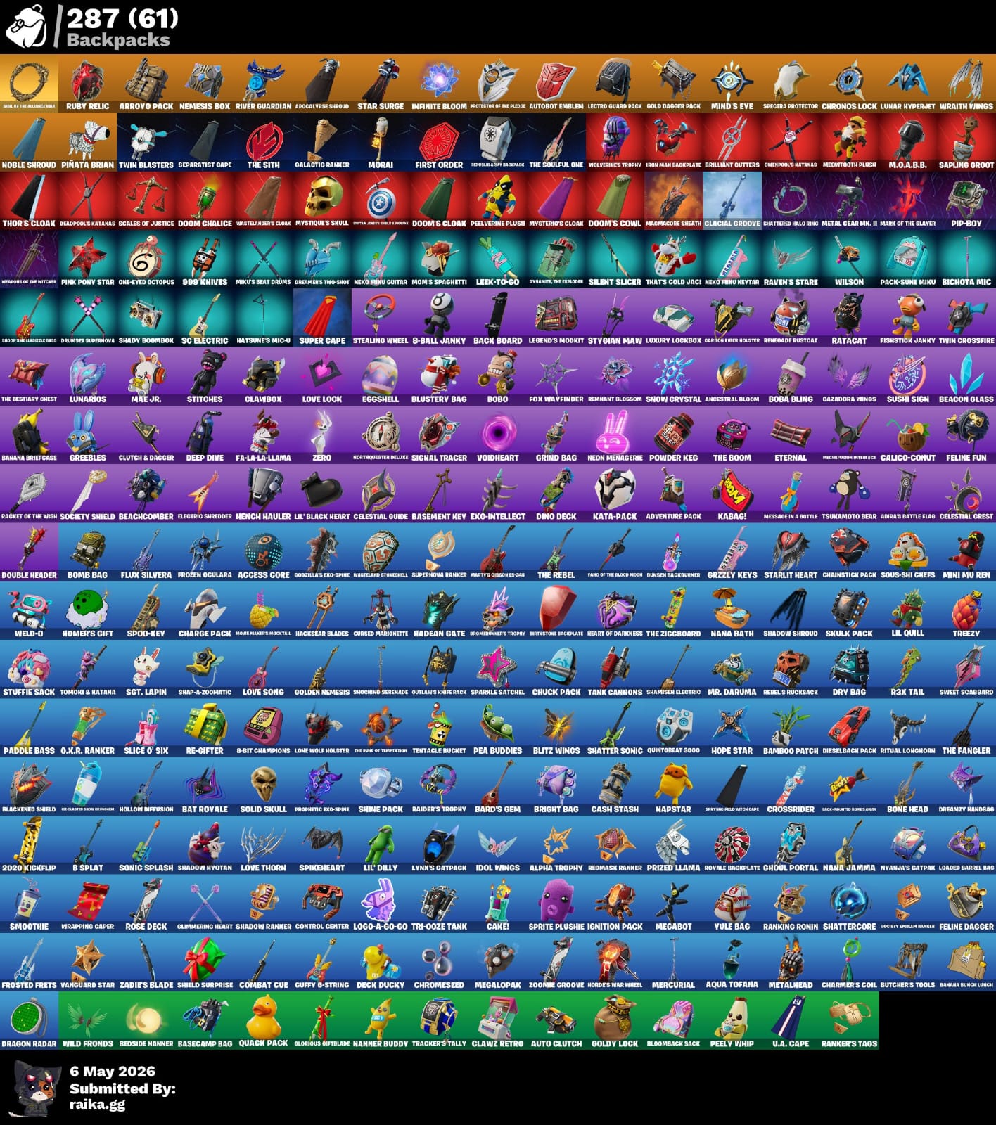 194 SKINS GOLD MIDAS + PASE MARVEL OG + ASTREA