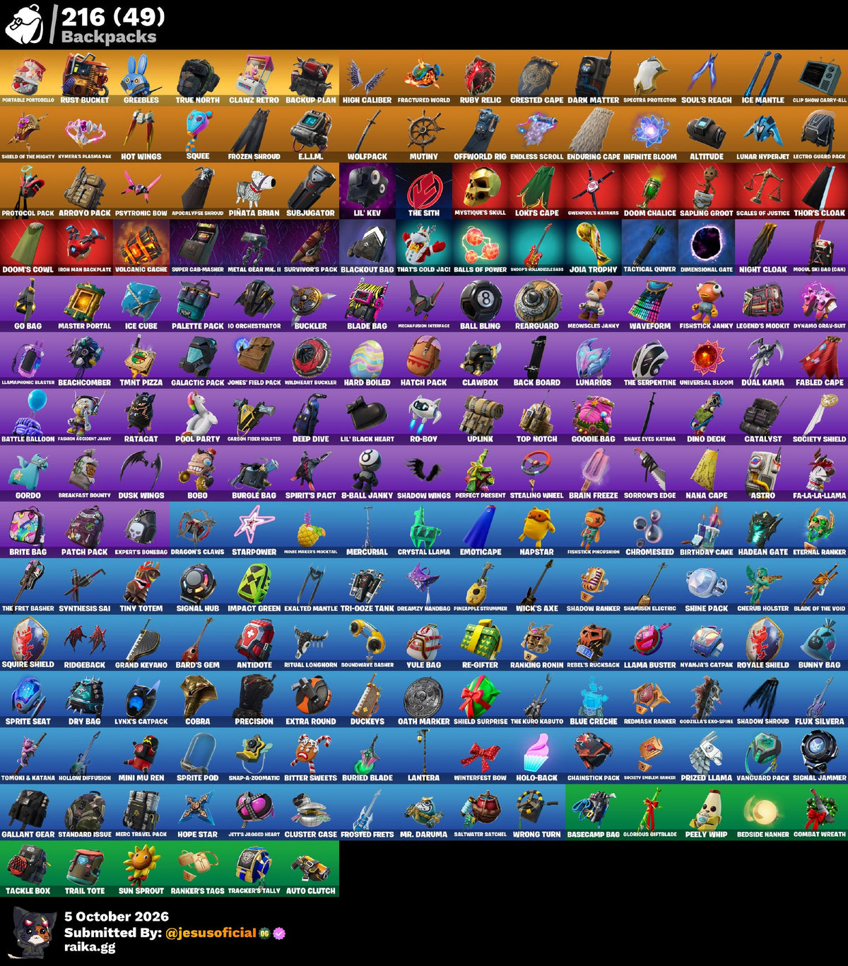 183 SKINS THE REAPER + TOMA LA L + RISA DE BURRO + HACHA DE KRATOS