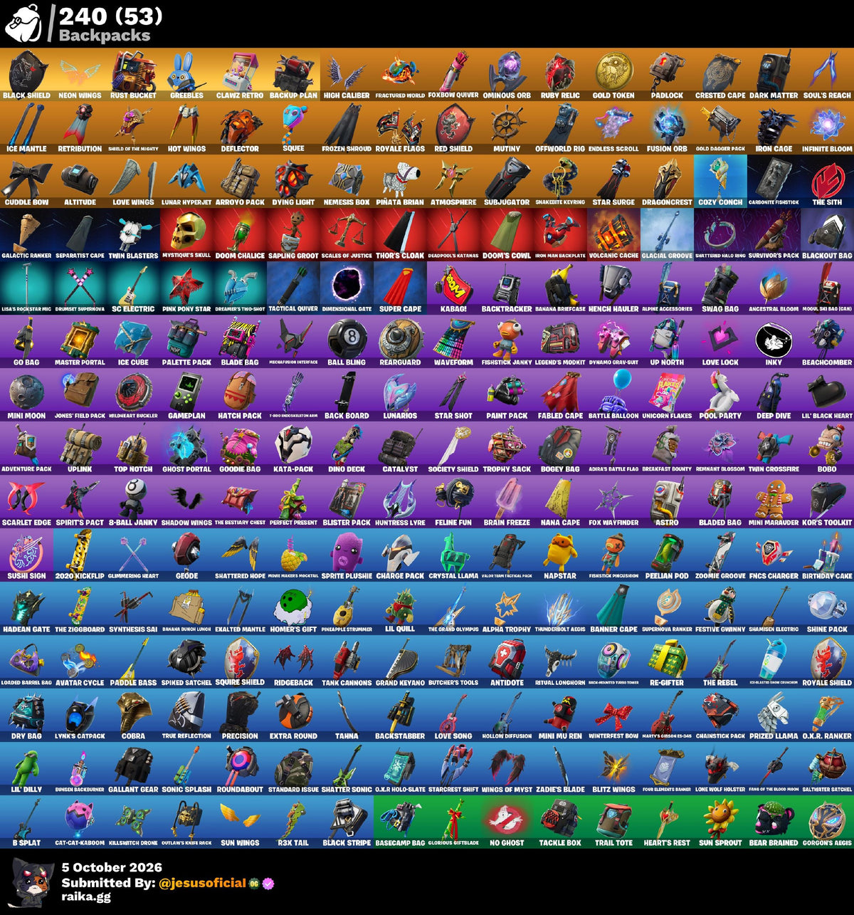 200 SKINS BLACK KNIGHT + IKONIK + HONOR GUARD + LEVIATAN AXE + TAKE THE L