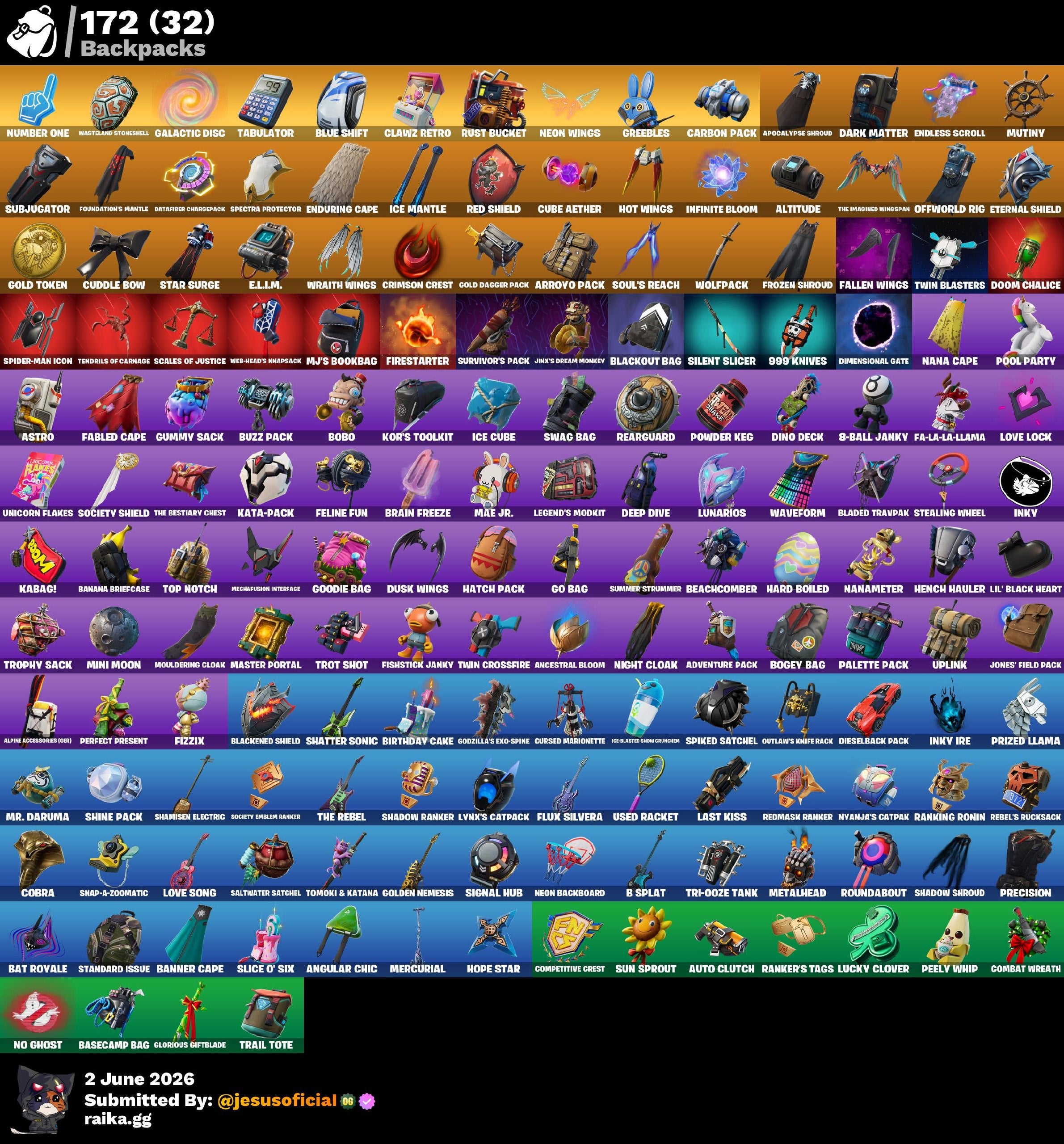152 SKINS THE REAPER + GALAXY + TOMA LA L + JELTY