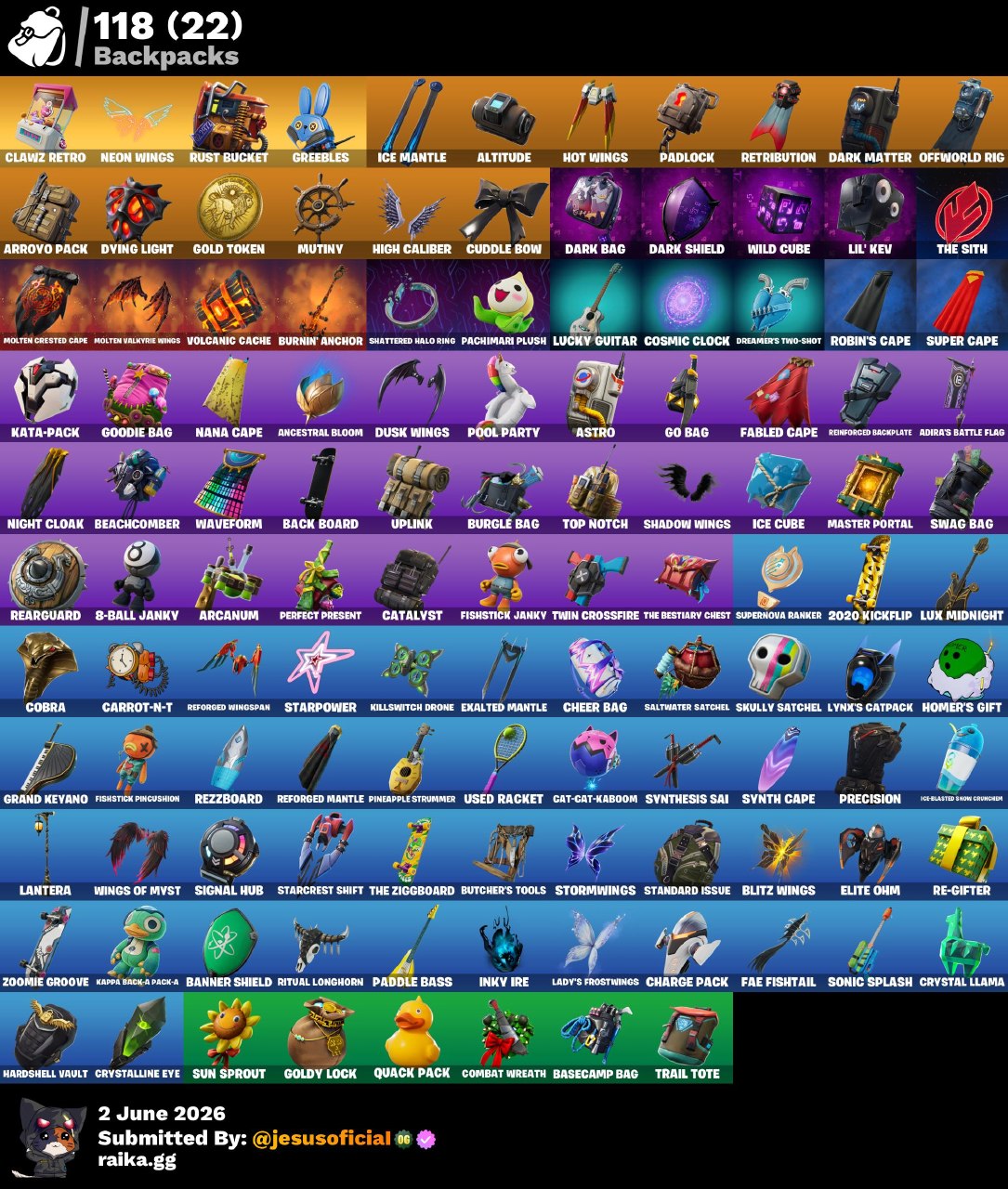 116 SKINS THE REAPER + IKONIK + TOMA LA L + PALITO DE PEZ