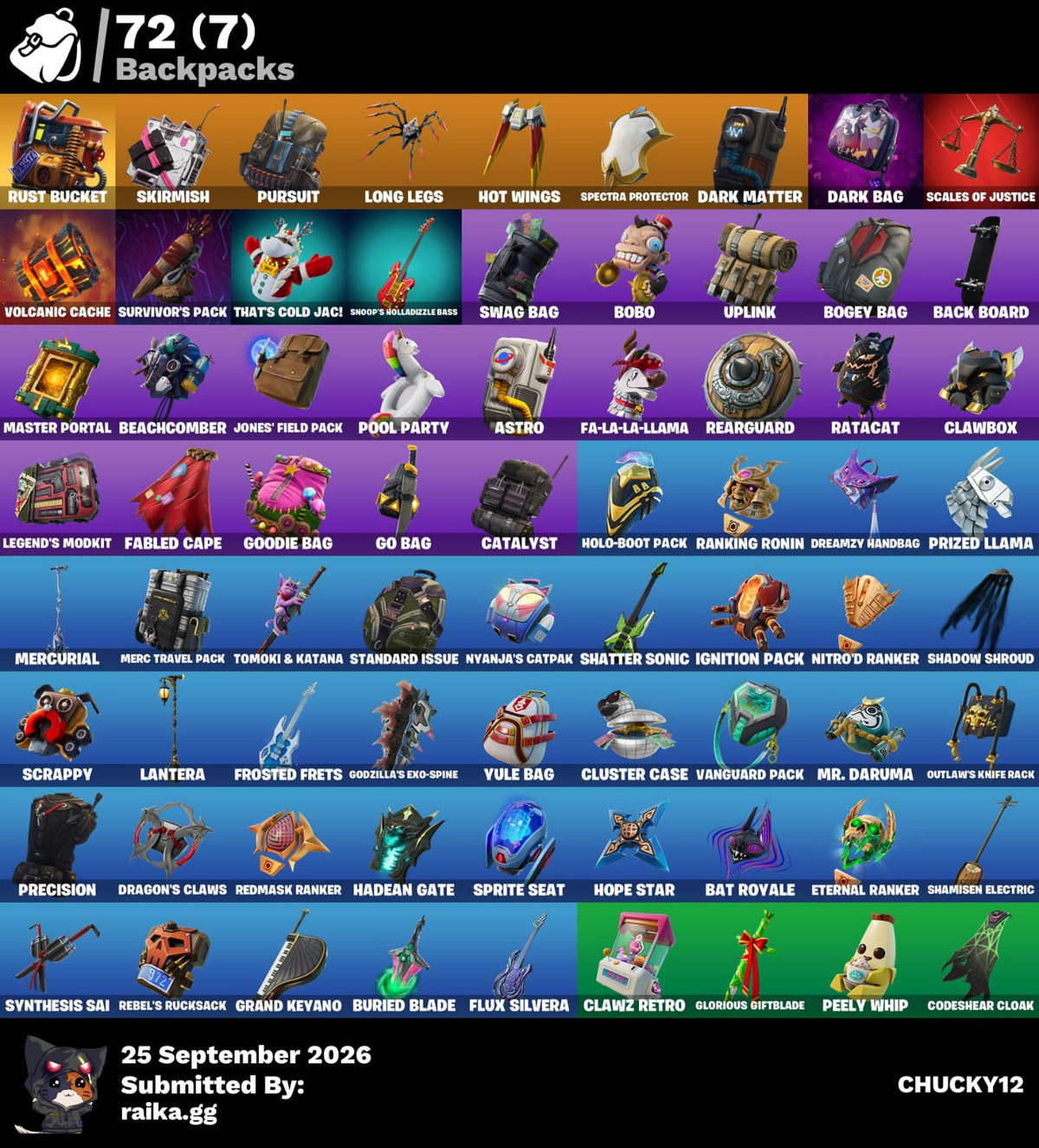 41 SKINS THE REAPER + FRESH + TOMA LA L + STW OG