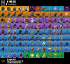 86 SKINS BLACK KNIGHT + TOMA LA L + STW OG