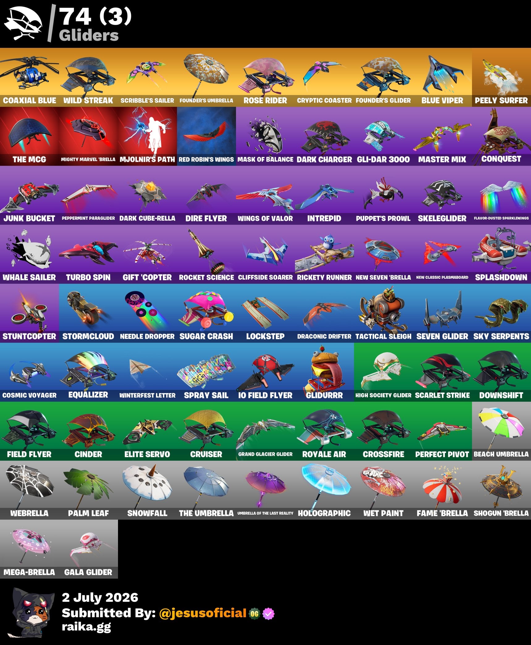 56 SKINS FIXER + JUSTICIA NARANJA + STW OG