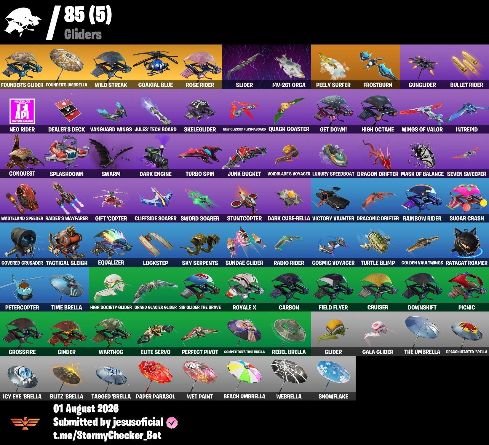 86 SKINS BLACK KNIGHT + TOMA LA L + STW OG