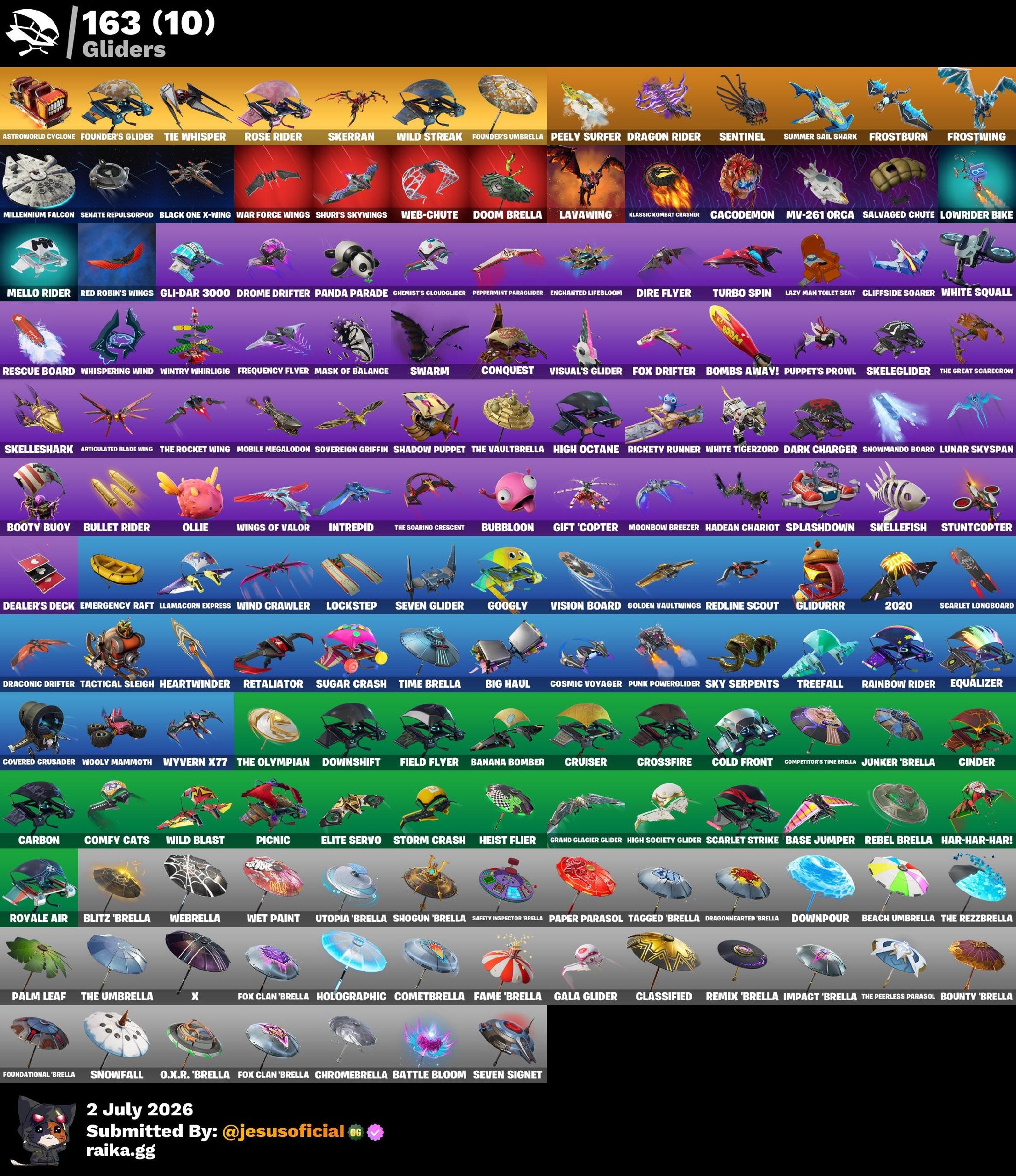 170 SKINS THE REAPER + TRAVIS SCOTT + TOMA LA L + STW OG