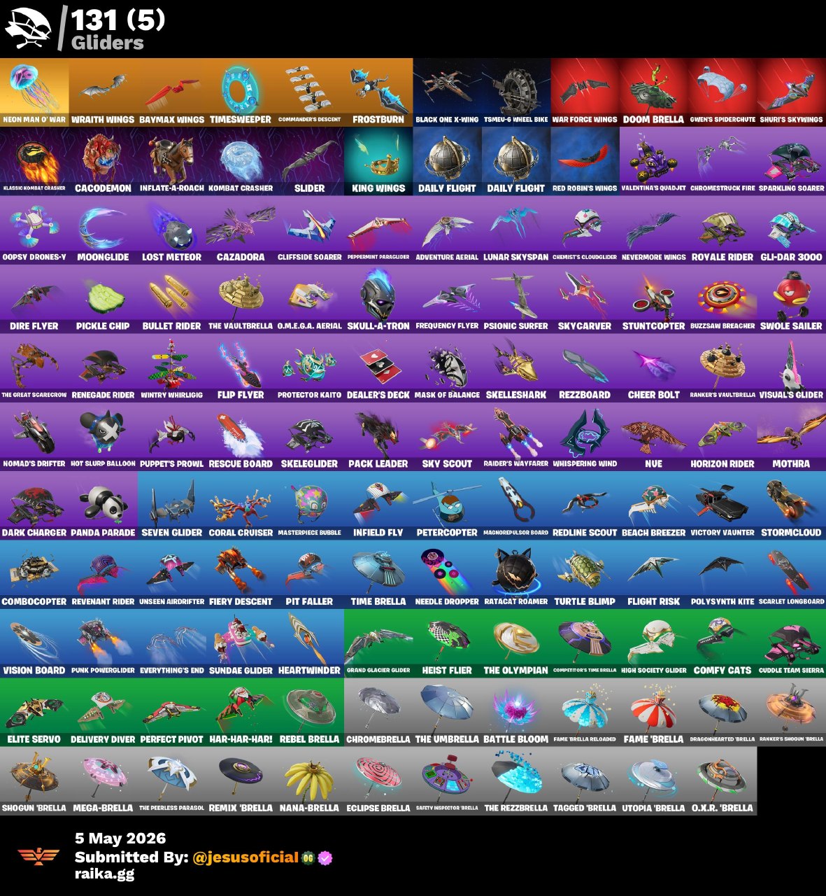183 SKINS ANSOKA TANO + CAMPEONA DE RECONOCIMIENTO + OCEANIC CAMOUFLAGE