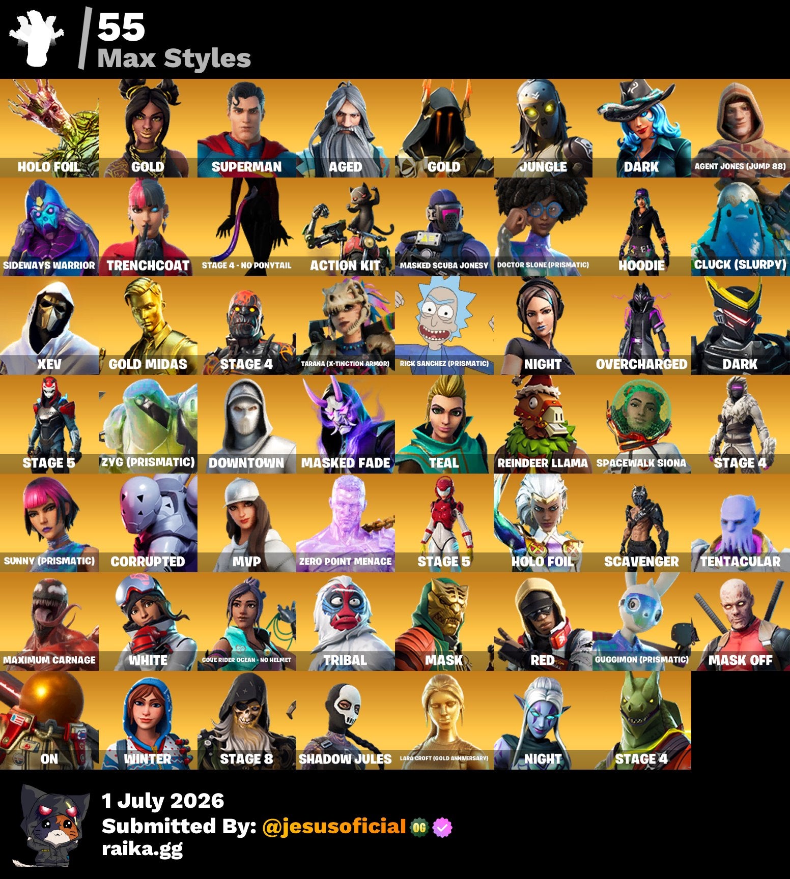 200 SKINS TRAVIS SCOTT + IKONIK + HACHA DE KRATOS + PASE MARVEL OG