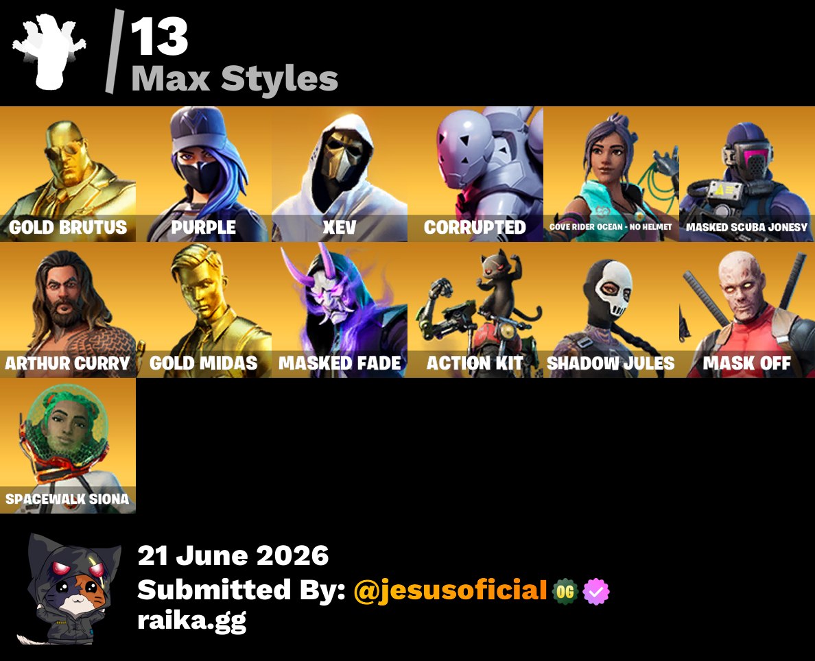 64 SKINS CLOUD STRIKER + GOLD MIDAS + RAGE