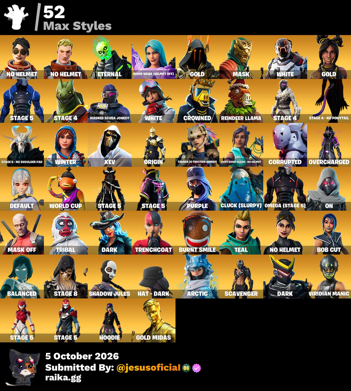 200 SKINS BLACK KNIGHT + IKONIK + HONOR GUARD + LEVIATAN AXE + TAKE THE L