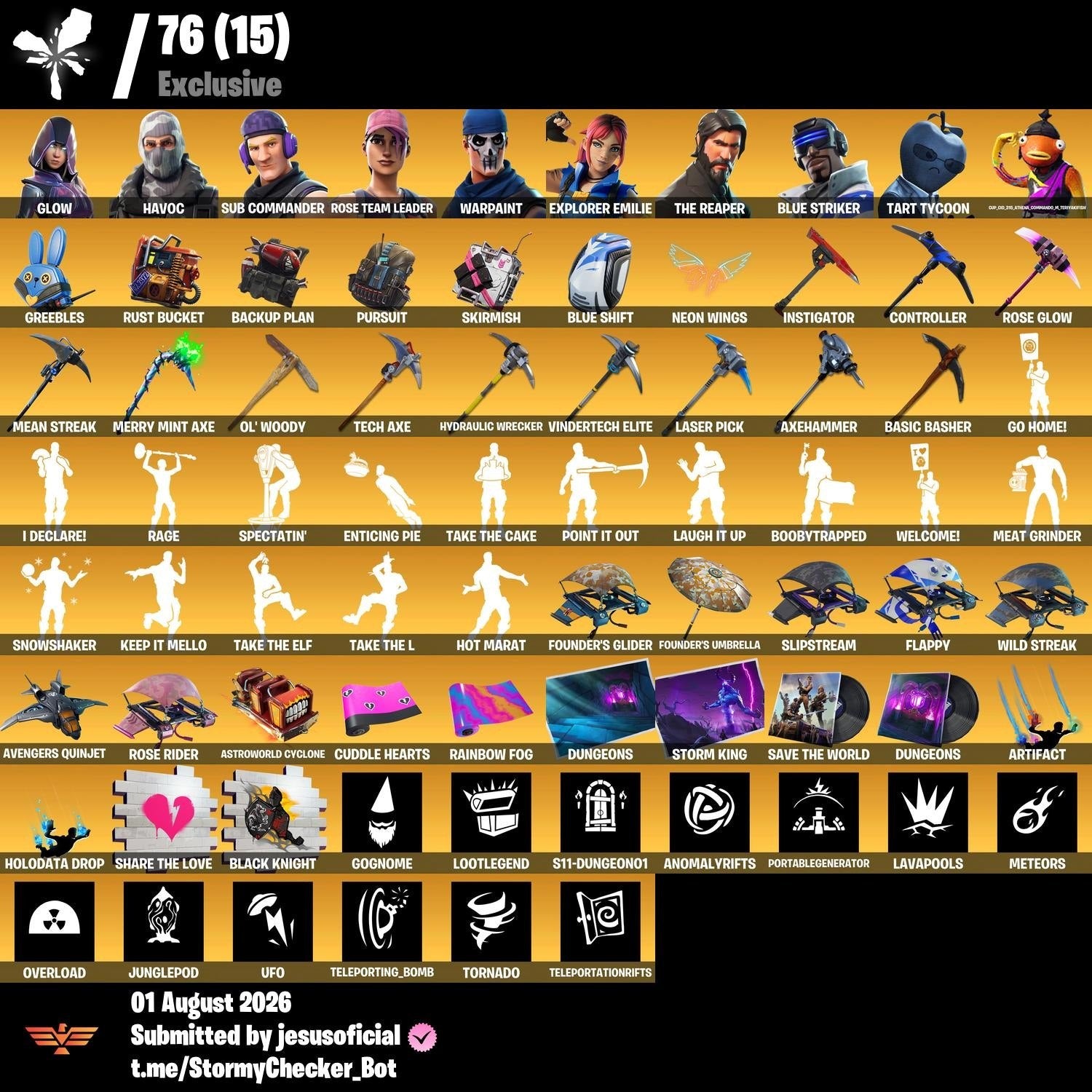 200 SKINS THE REAPER + PICO MINTY + TOMA LA L + STW OG