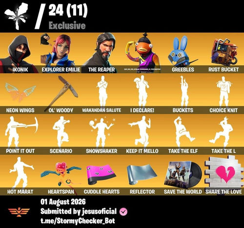 133 SKINS THE REAPER + IKONIK + TOMA LA L + PALITO DE PEZ