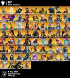 194 SKINS GOLD MIDAS + PASE MARVEL OG + ASTREA