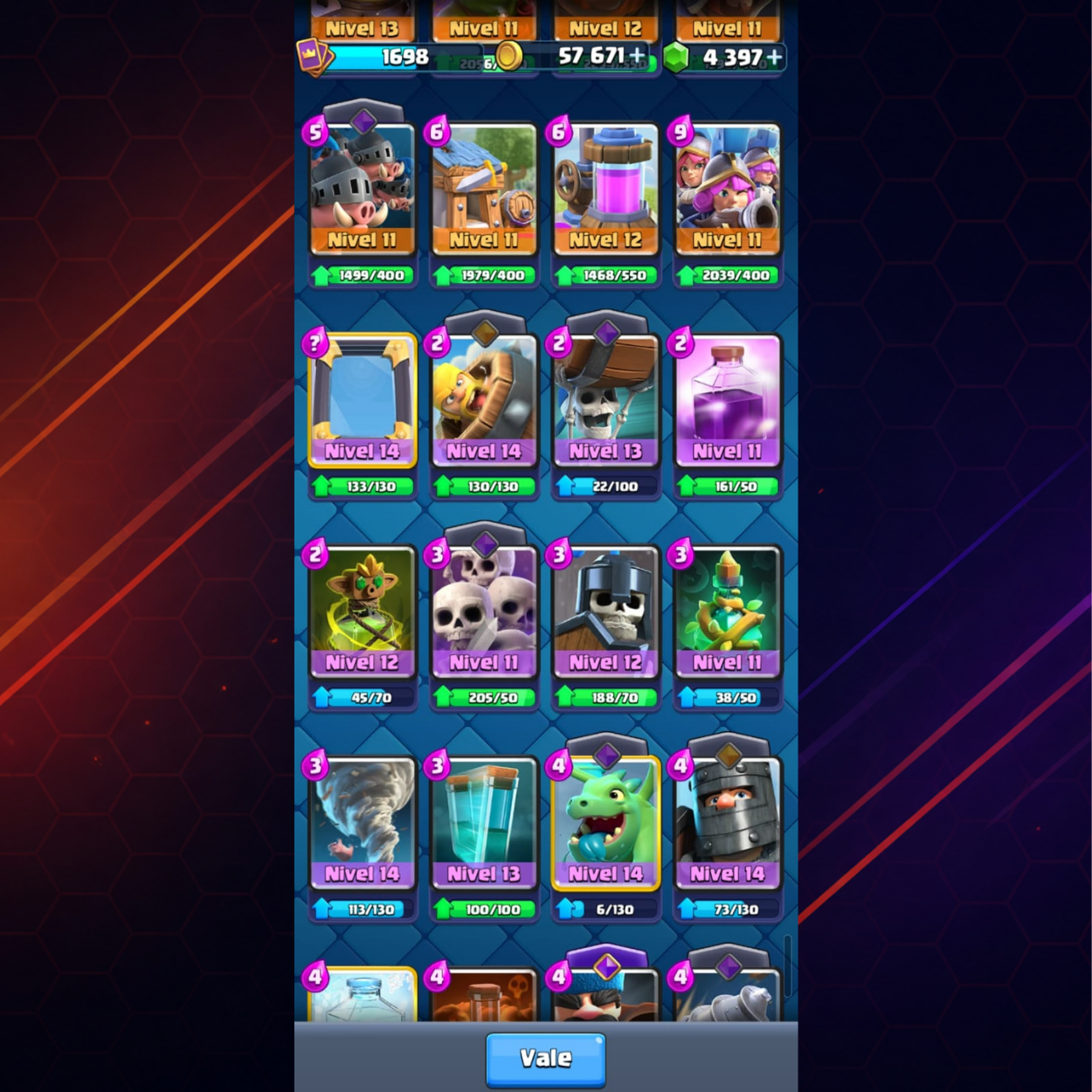 CUENTA CLASH ROYALE – 12,000 COPAS + PRIMER PASE ROYALE