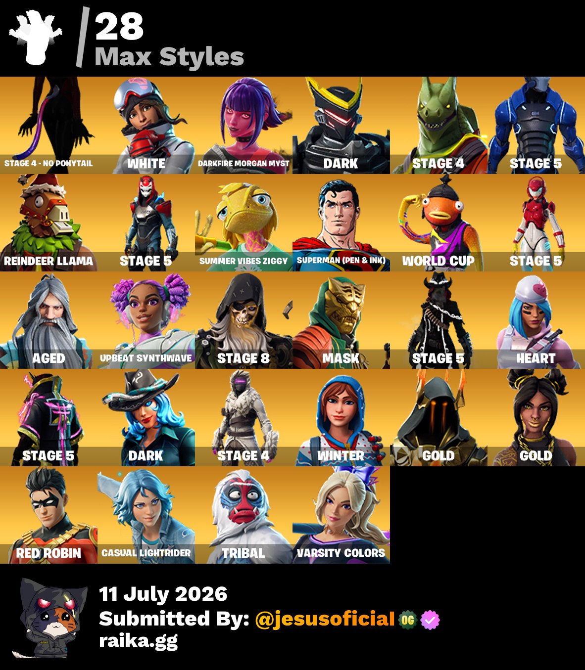 128 SKINS THE REAPER + IKONIK + TOMA LA L + PALITO DE PEZ