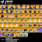 115 SKINS THE REAPER + JELTY + TOMA LA L + GALAXY + STW OG