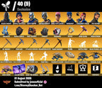 86 SKINS BLACK KNIGHT + TOMA LA L + STW OG