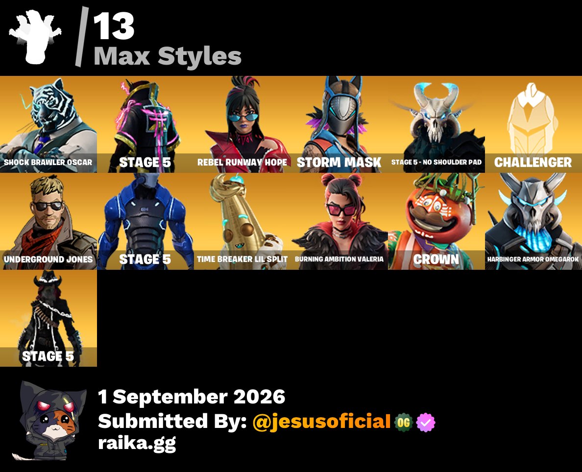 127 SKINS THE REAPER + TOMA LA L + GALAXY + JELTY + STW OG
